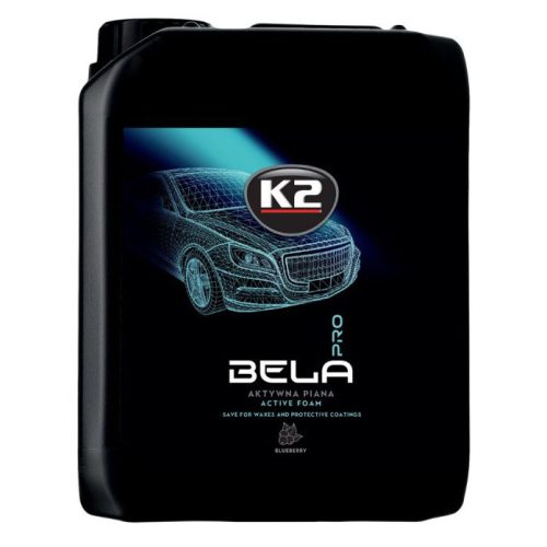 K2 BELA PRO Blueberry - Áfonya illatú, fehér aktív hab 5L habosító szárba, autómosáshoz 